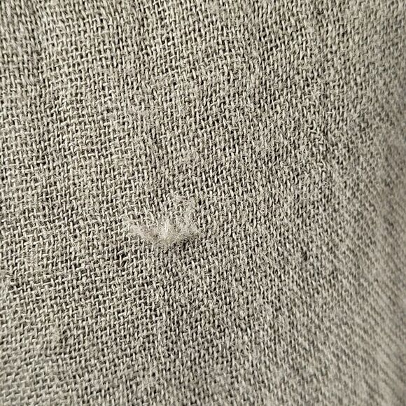 NEW Caslon Plus Size 1X All Cotton Crinkled Olive Green Jacket Zip Snap Close - Picture 14 of 14